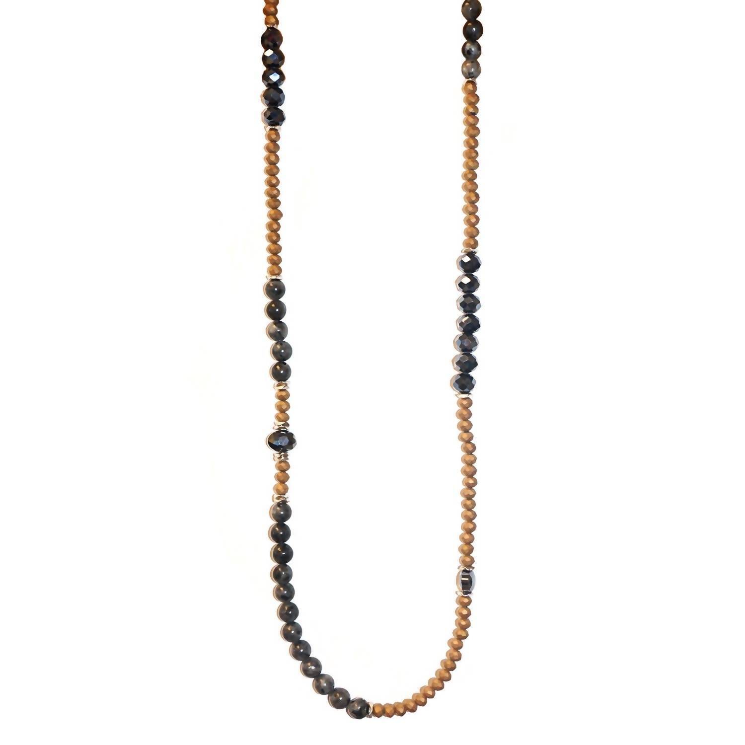 New Marlyn Schiff Womens Stone Crystal Beaded Long Necklace In Multi 63$